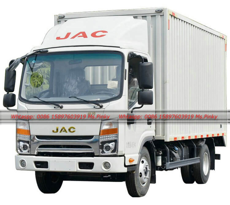 2 طن 3 طن 4 طن 5 طن جاك فان بوكس شاحنة صف واحد كابينة