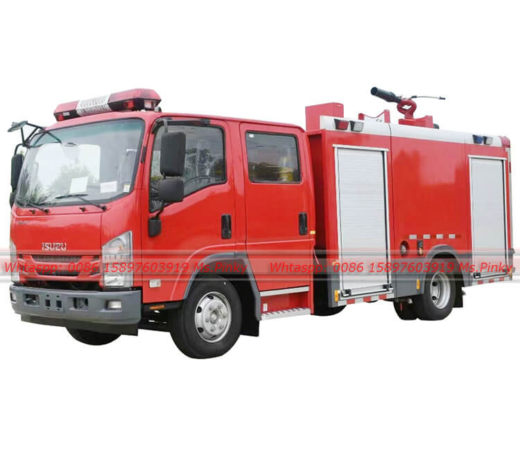 3500Liters ISUZU 700P Water Foam Fire Fighting Truck