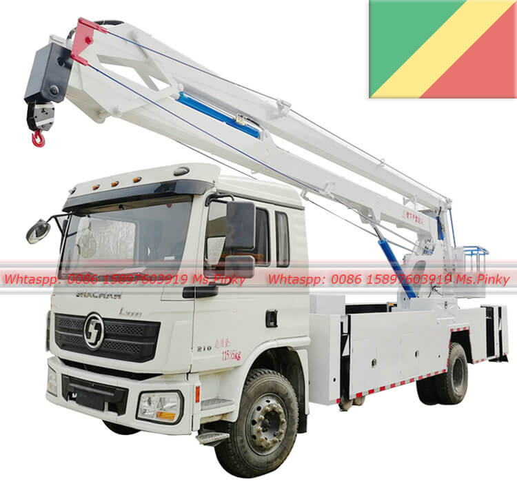 شكمان L3000 ذراع قابلة للطي مركبة عمل على ارتفاعات عالية 20 متر تصدير إلى جمهورية الكونغو