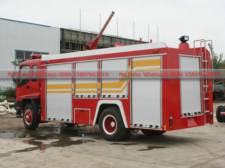 عملية تشغيل شاحنة مكافحة الحرائق الرغوية ايسوزو